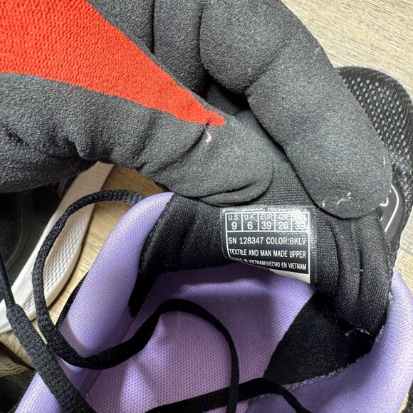 Skechers Go Run Elevate Corral Black/Violet Athletic Shoes Women's Size 9 - Picture 5 of 7